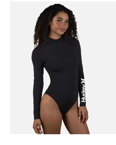 One & Only Mock Neck Zip Back Moderate Surf Suit