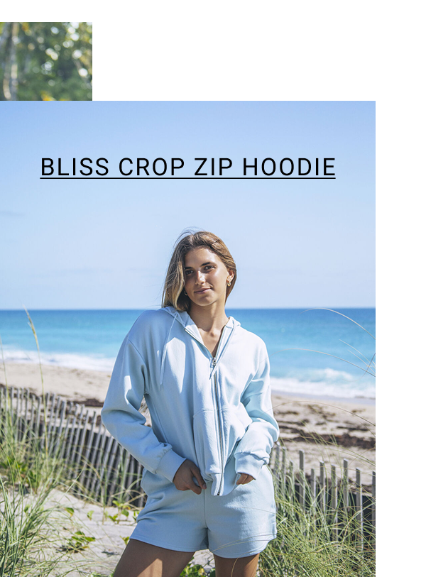 Bliss Crop Zip Hoodie