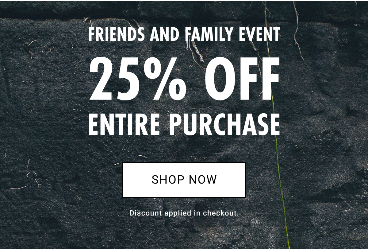 25% off sitewide