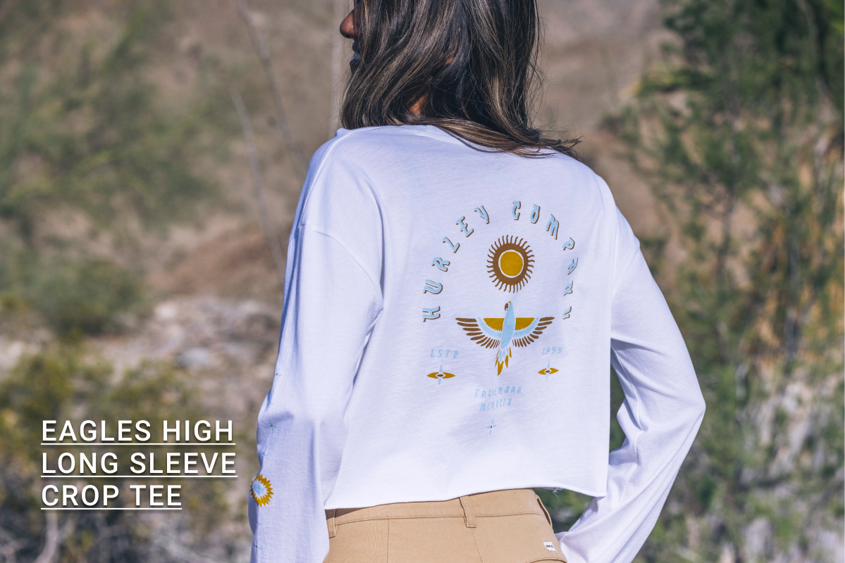 Eagles High Long Sleeve Crop Tee