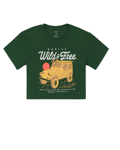 Wild And Free Boxy Crop Tee