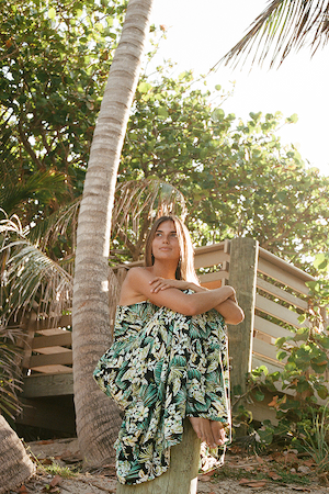 Fall Palms Maxi Dress