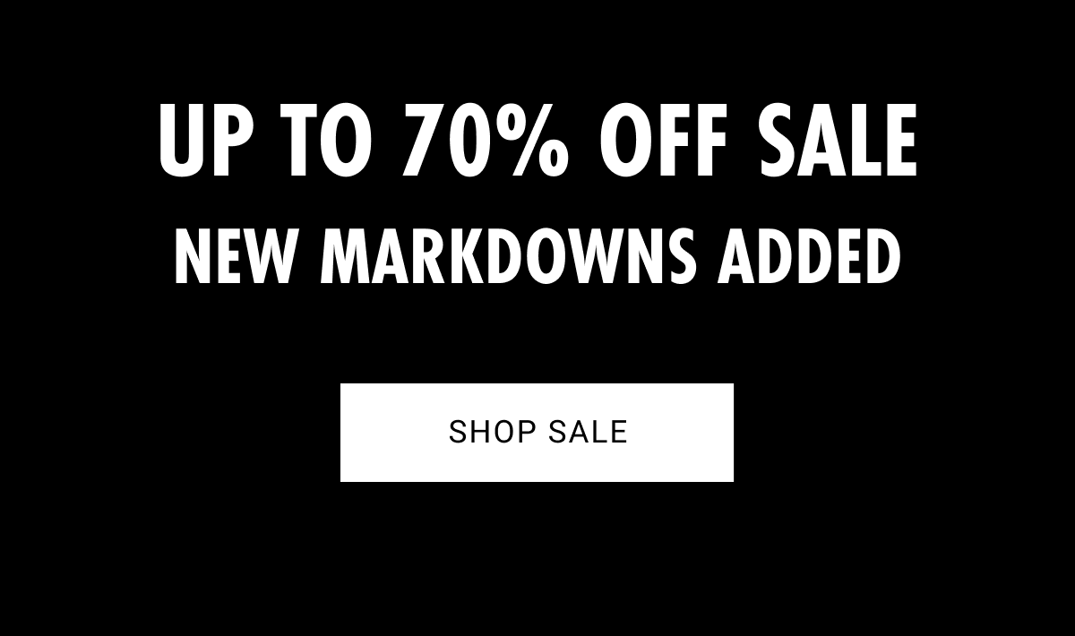 Up to 70% off sale