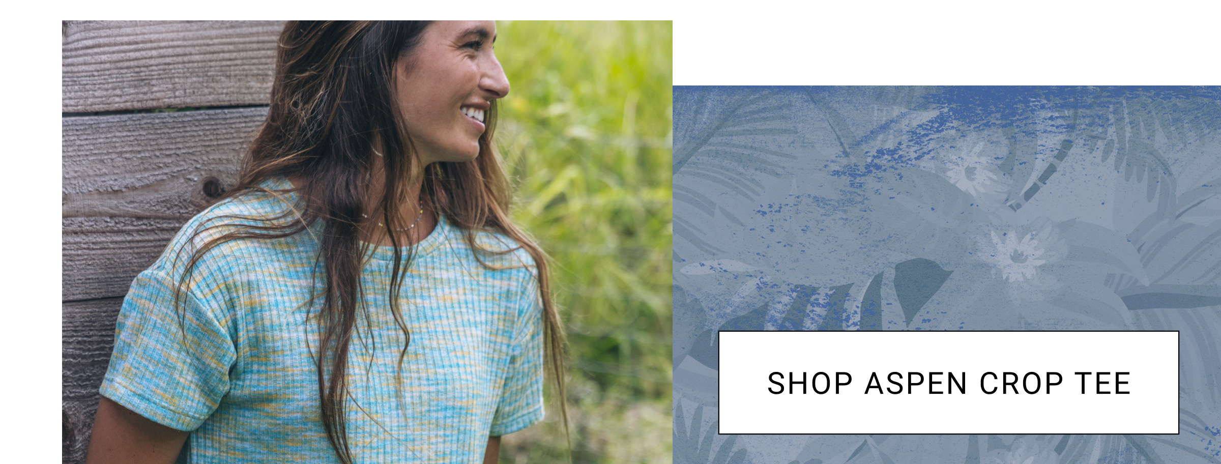 Shop Aspen Boxy Crop Tee