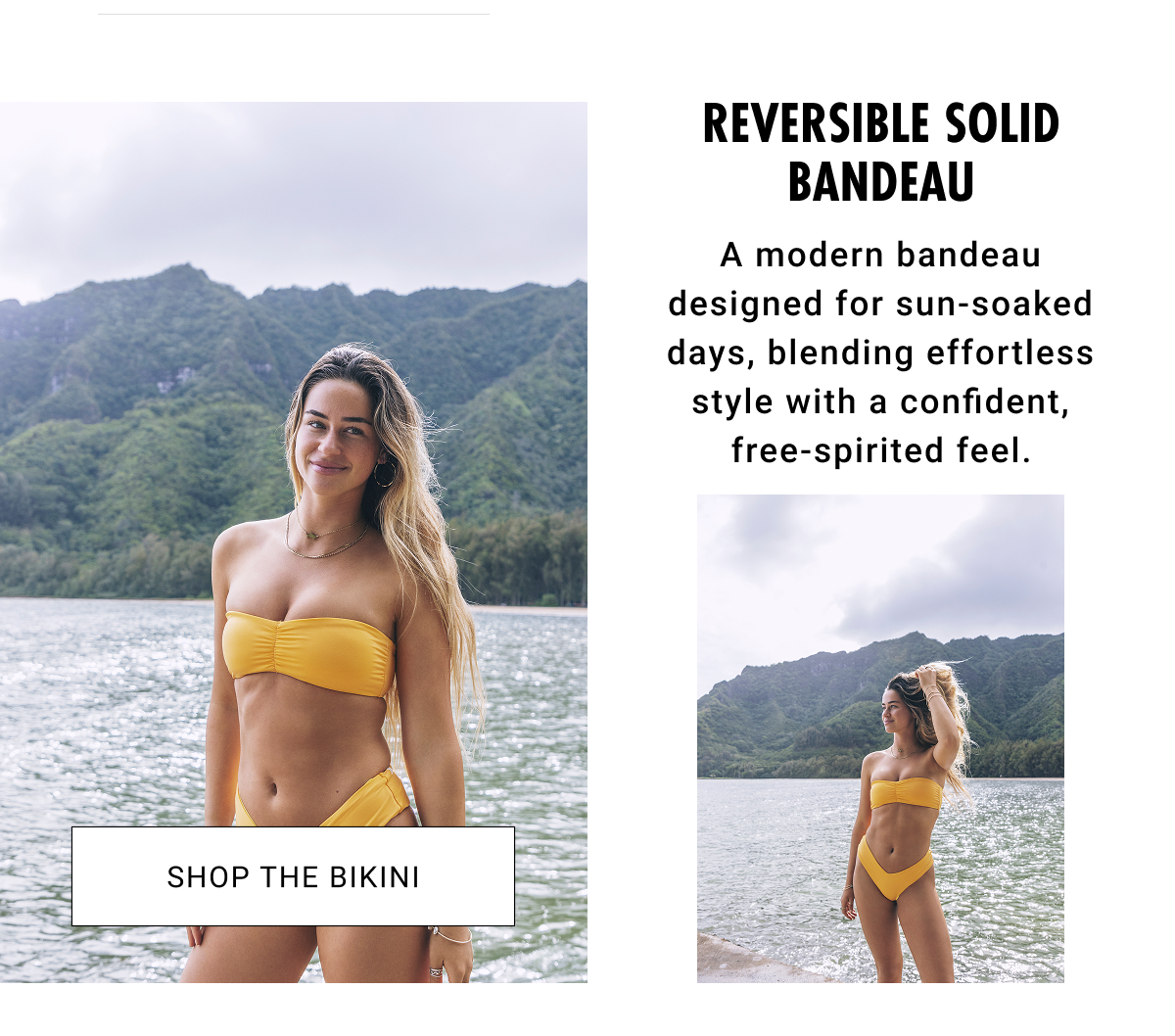 Reversible Solid Shirred Bandeau