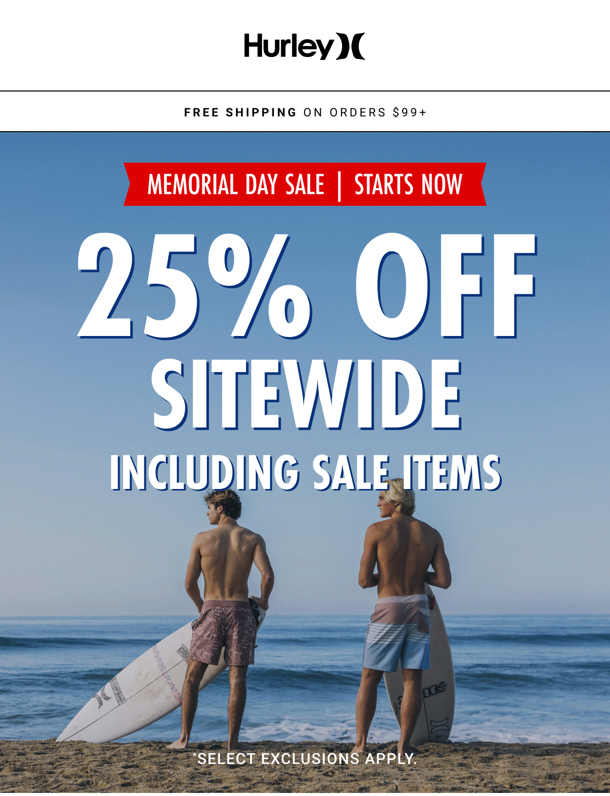 25% OFF SITEWIDE