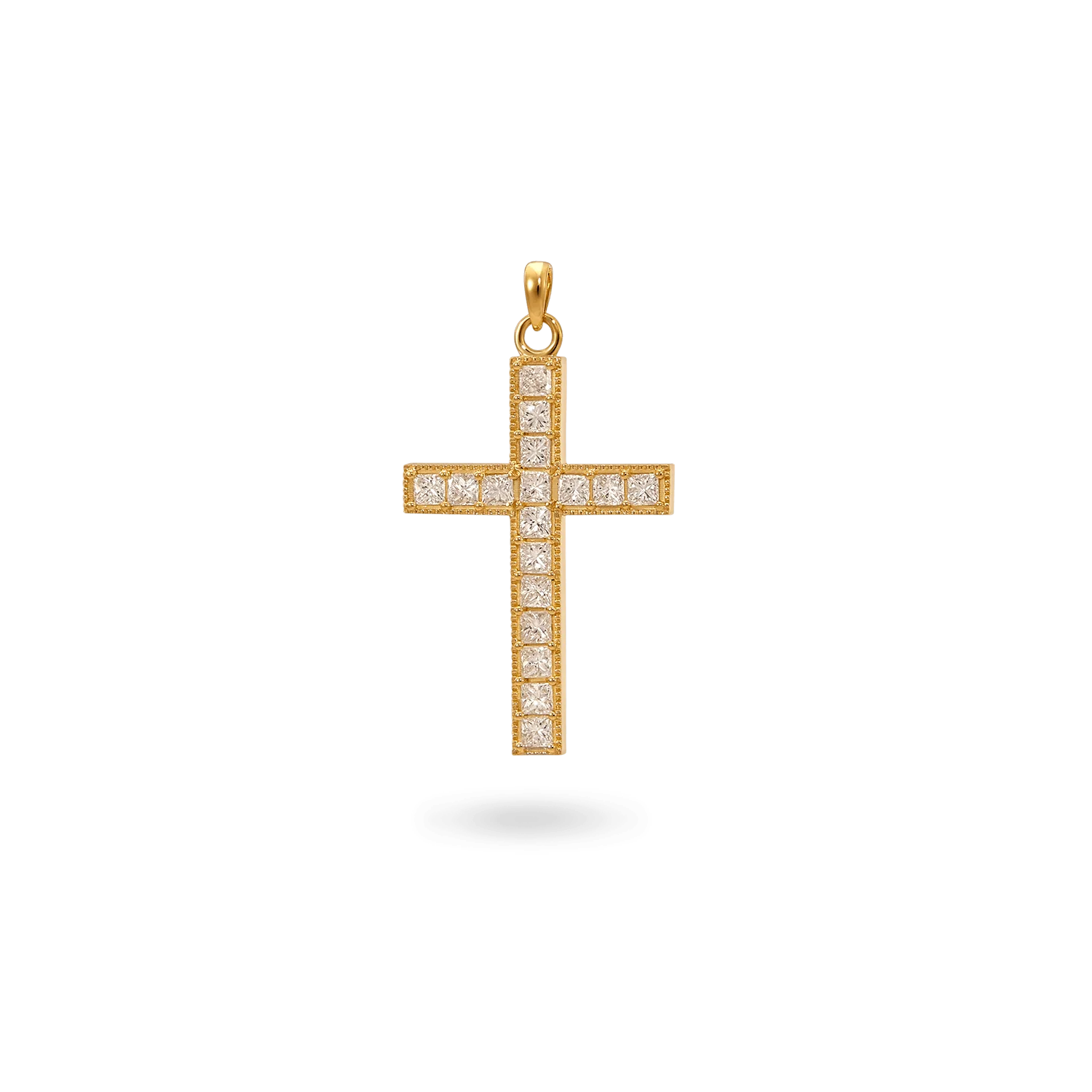 Image of 14K Pisa Diamond Cross