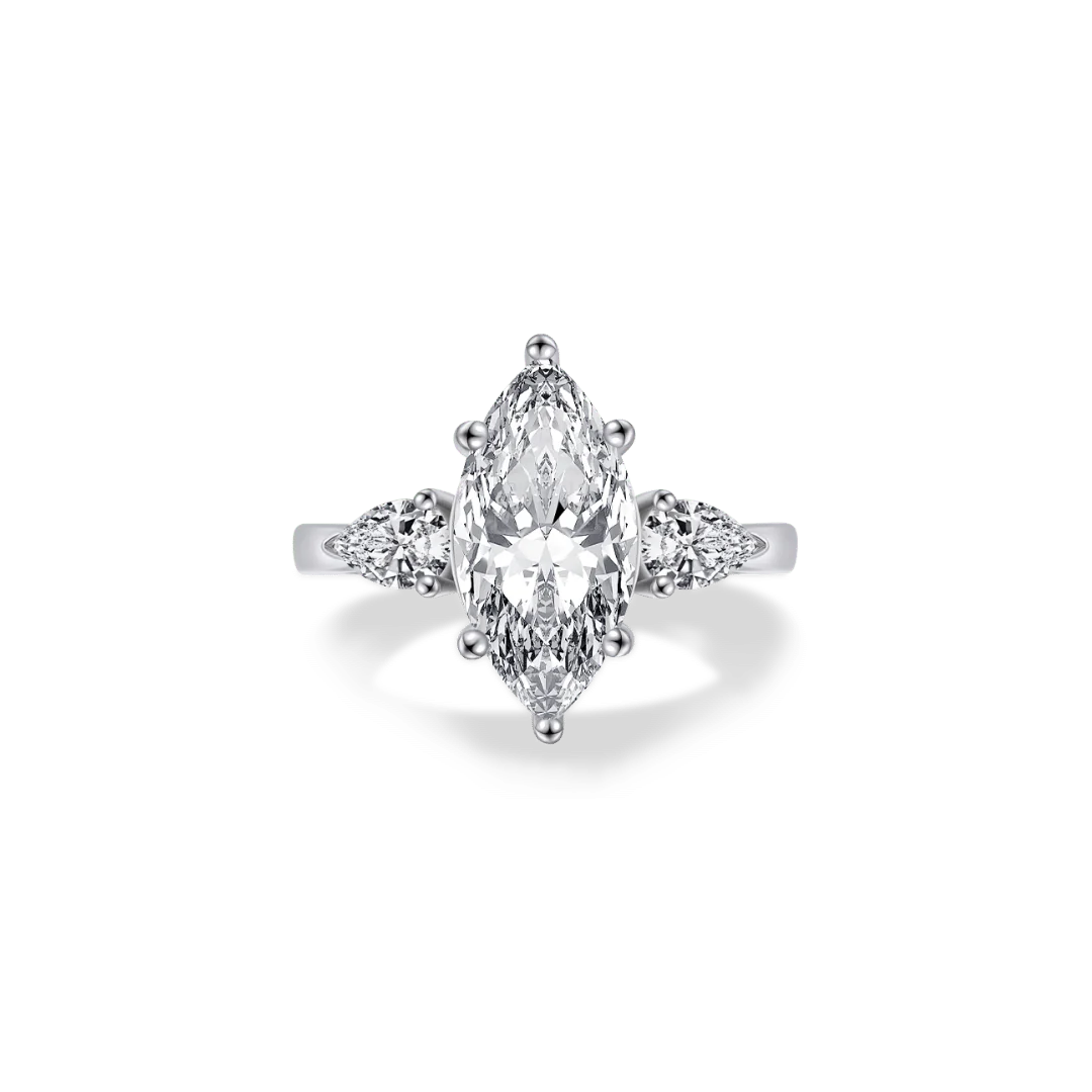 Image of 14K 'Suzy' Marquise Cut Ring