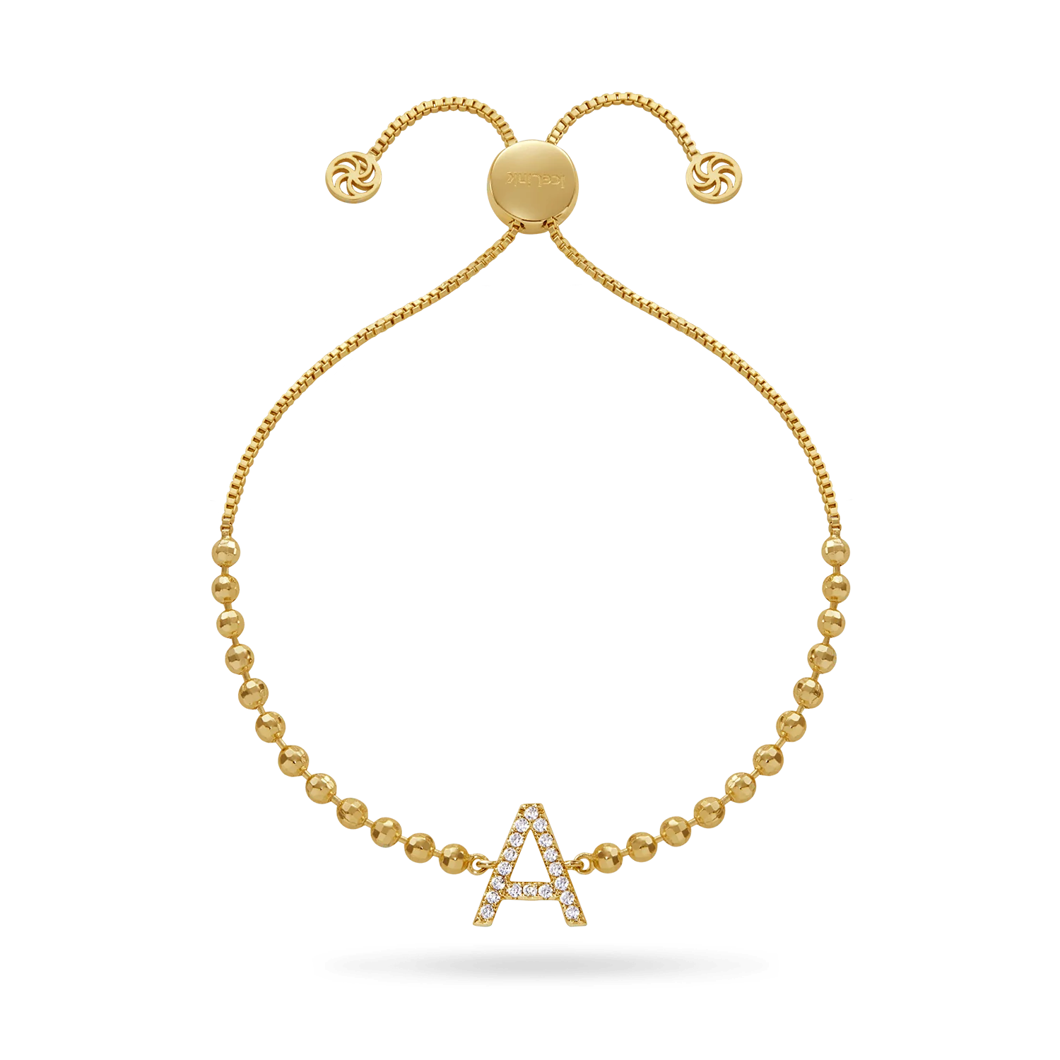 Image of 'True You' Initial Bead Bracelet