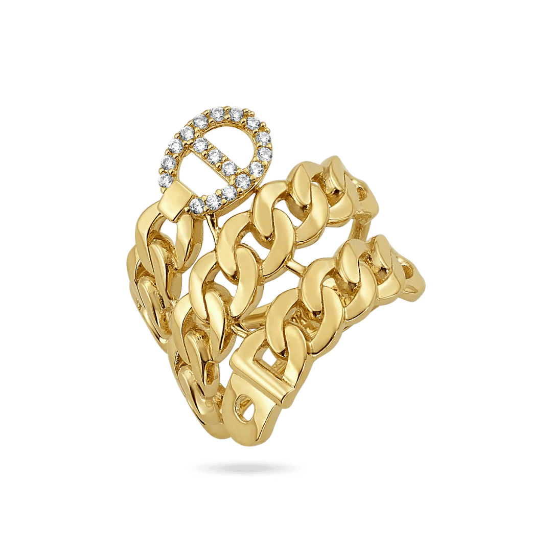 Image of 14K Cuban Wrap Ring