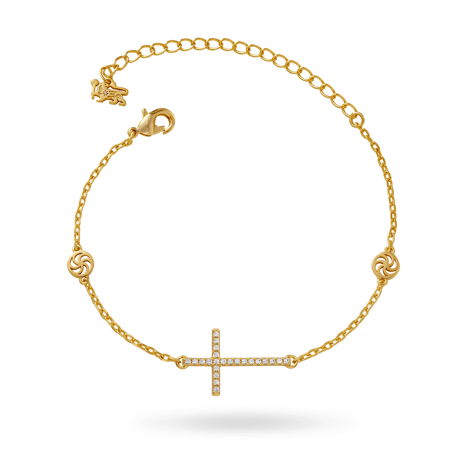 Image of Sideways Cross Bracelet