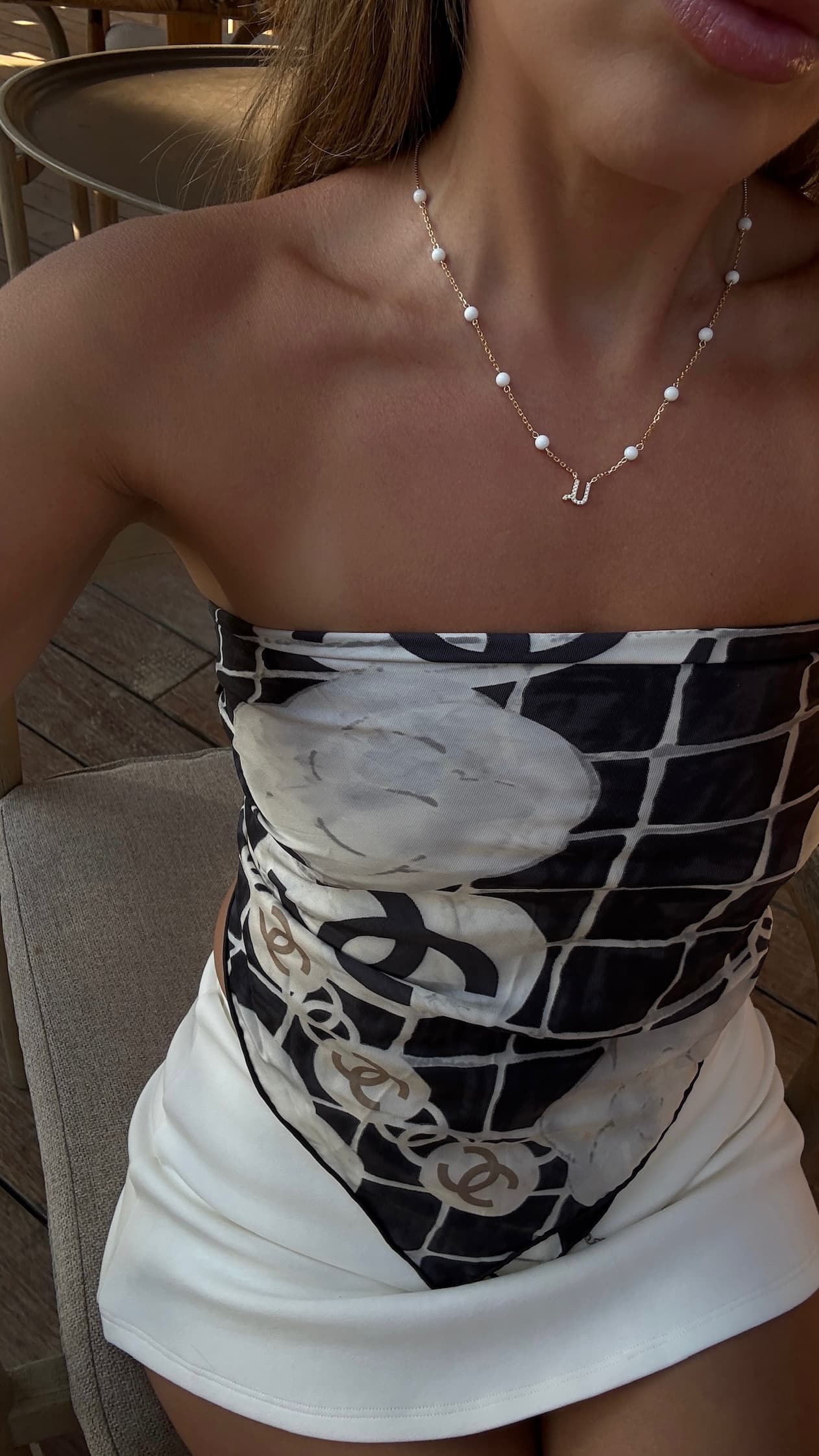 Suzy Sogoyan wearing Eternal SKies Pieces