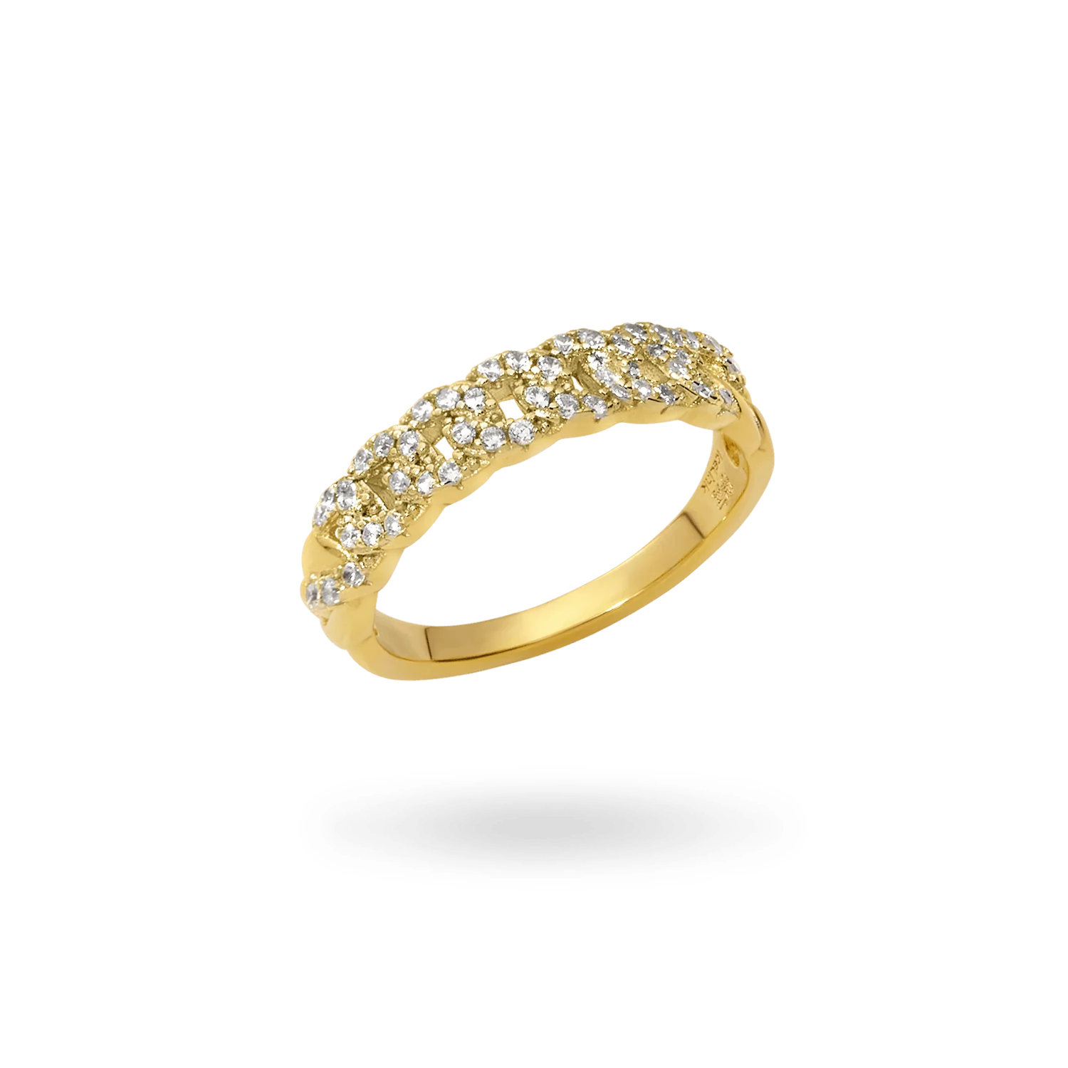 Image of Gold Cuban Ring