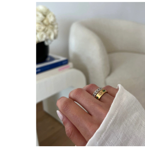 Gold Cuban Ring