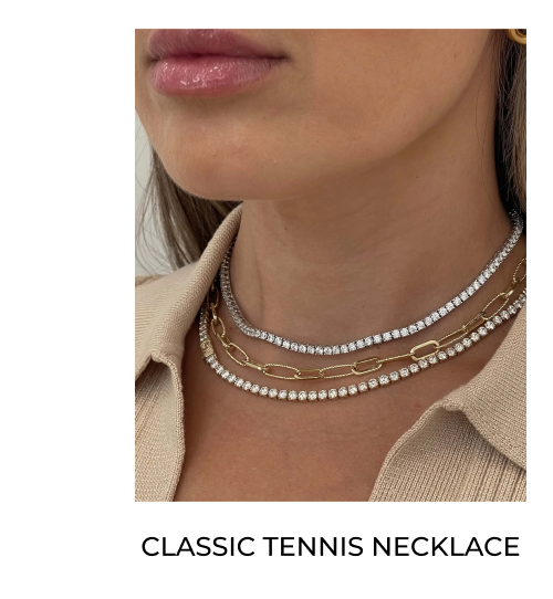 Classic Adjustable Tennis Necklace