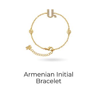 Armenian Initial Bracelet