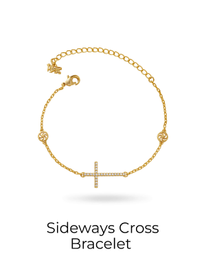 Sideways Cross Bracelet