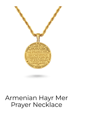 Armenian Hayr Mer Prayer Necklace