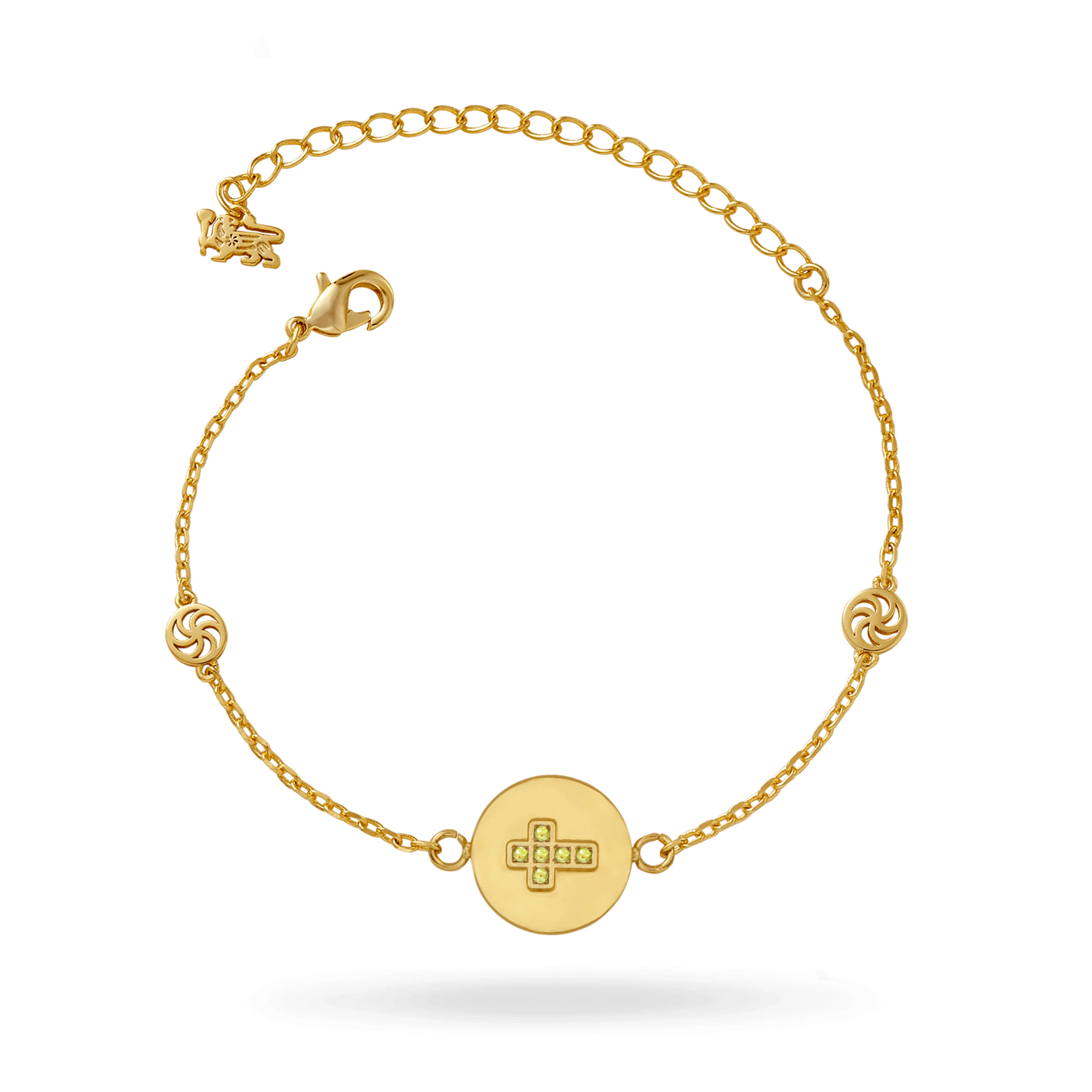 Image of Birthstone Cross Bracelet