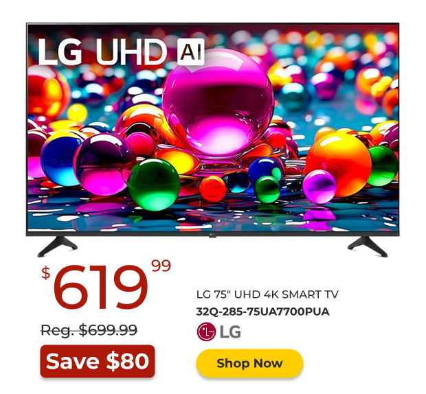 LG 75-inch UHD 4K Smart TV
