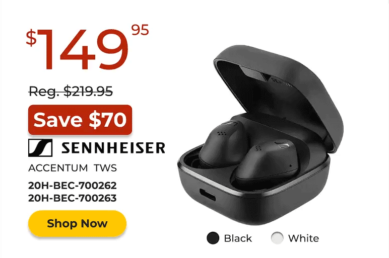 Sennheiser True Wireless Earbuds
