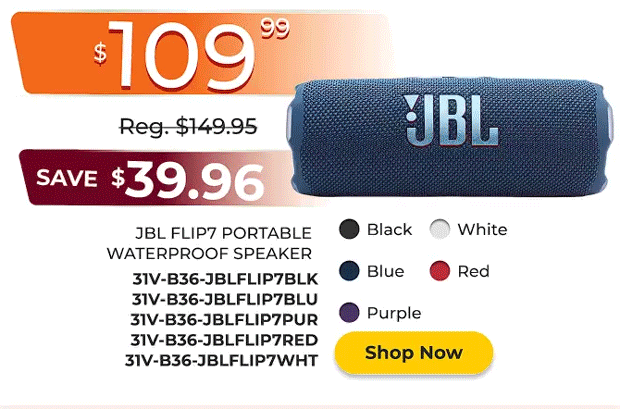 JBL Flip7 Portable Waterproof Speaker