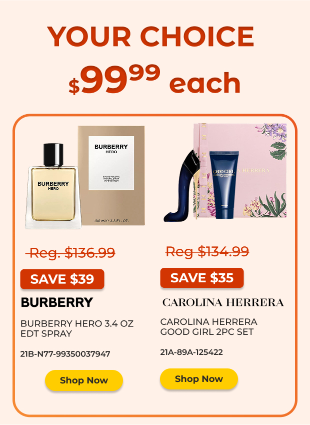 Women's Fragrances $99.99