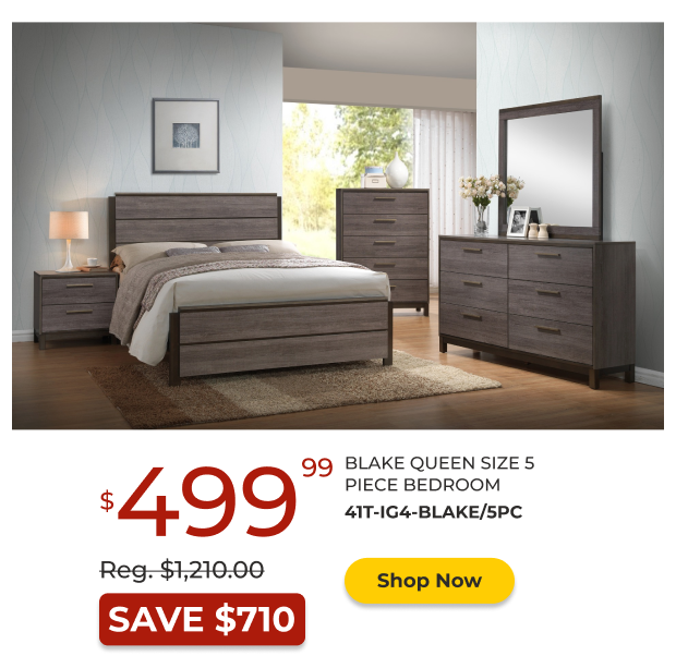 Blake Queen Size 5PC Bedroom