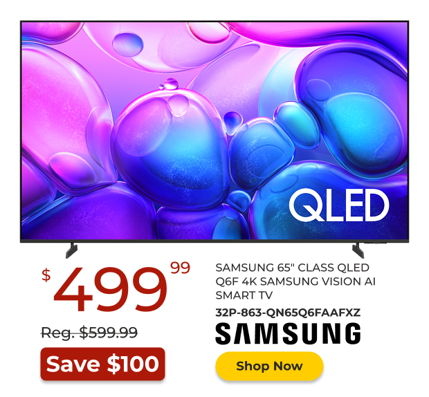 Samsung 65-inch QLED 4K Smart TV