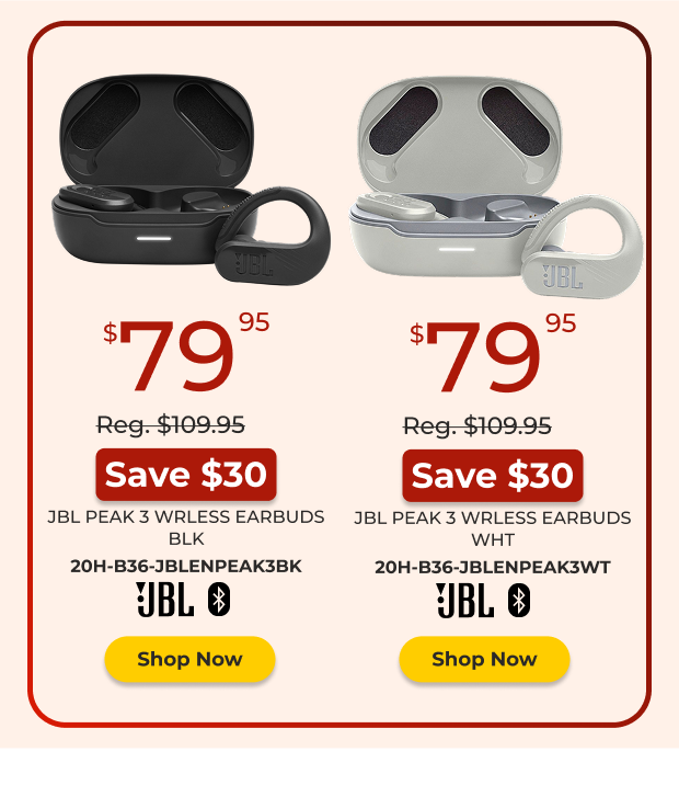 JBL Peak 3 Wireless Earbuds