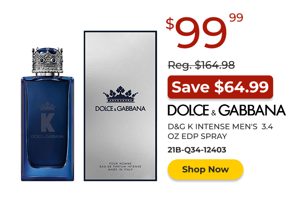 Dolce & Gabbana K Intense Men's 3.4 OZ