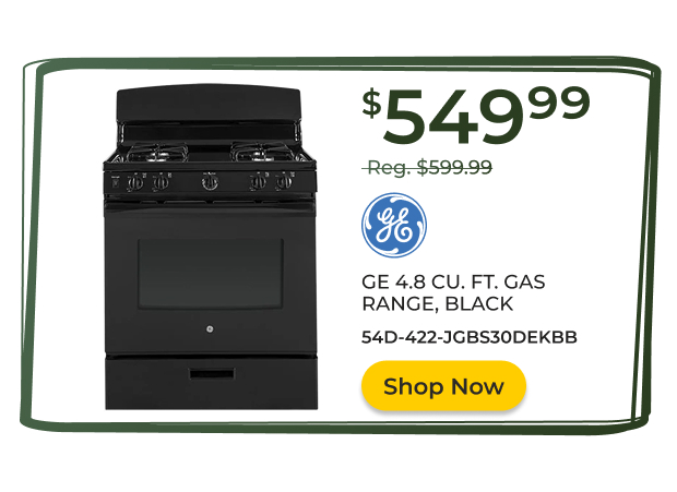 GE 4.8 CU. FT Gas Range