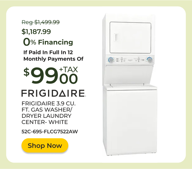 Frigidaire 3.9 CU.FT. Laundry Center