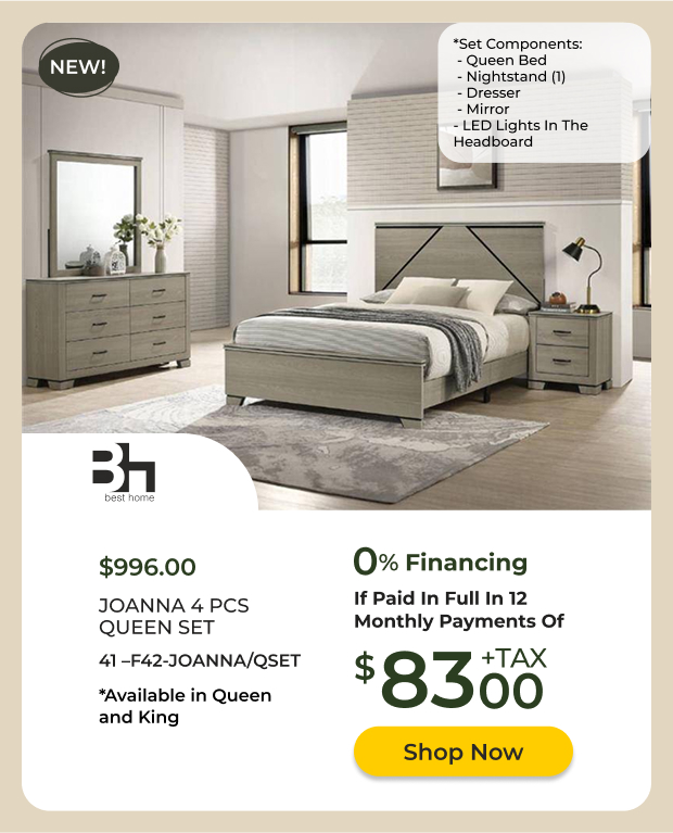 Joanna 4 PCS Queen Set