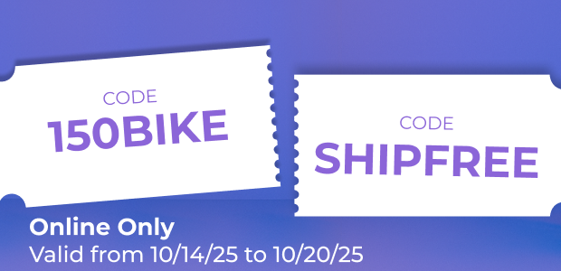 $150 OFF on all E-Bikes
