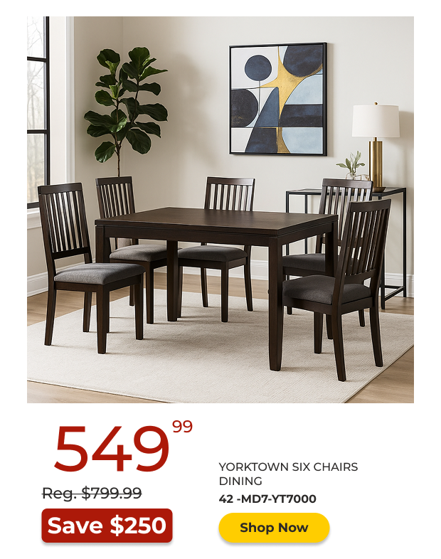 Yorktown Six Chairs Dining Set
