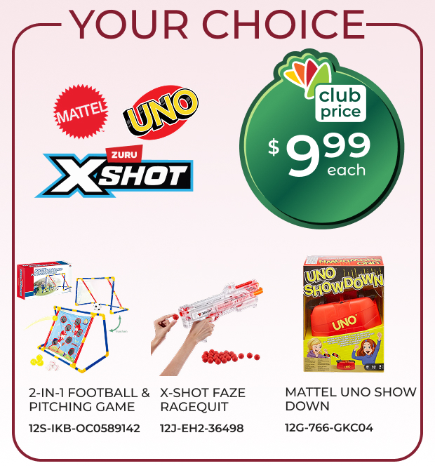 Assortment of Games $9.99
