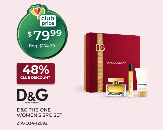 D&G The One Women's 3PC Set
