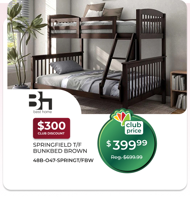 Springfield Twin/Full Bunkbed