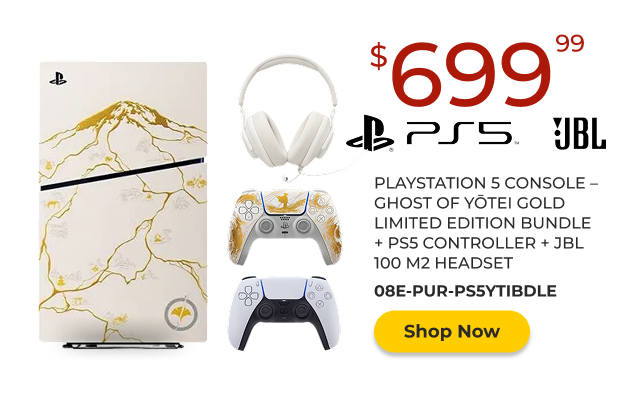 PS5 Ghost of Yotei Gold Limited Edition Bundle