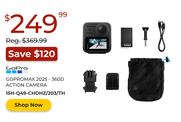 GoPro Max 2025 - 360D Action Camera