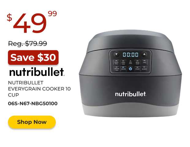 Nutribullet Everygrain Cooker 10 Cup