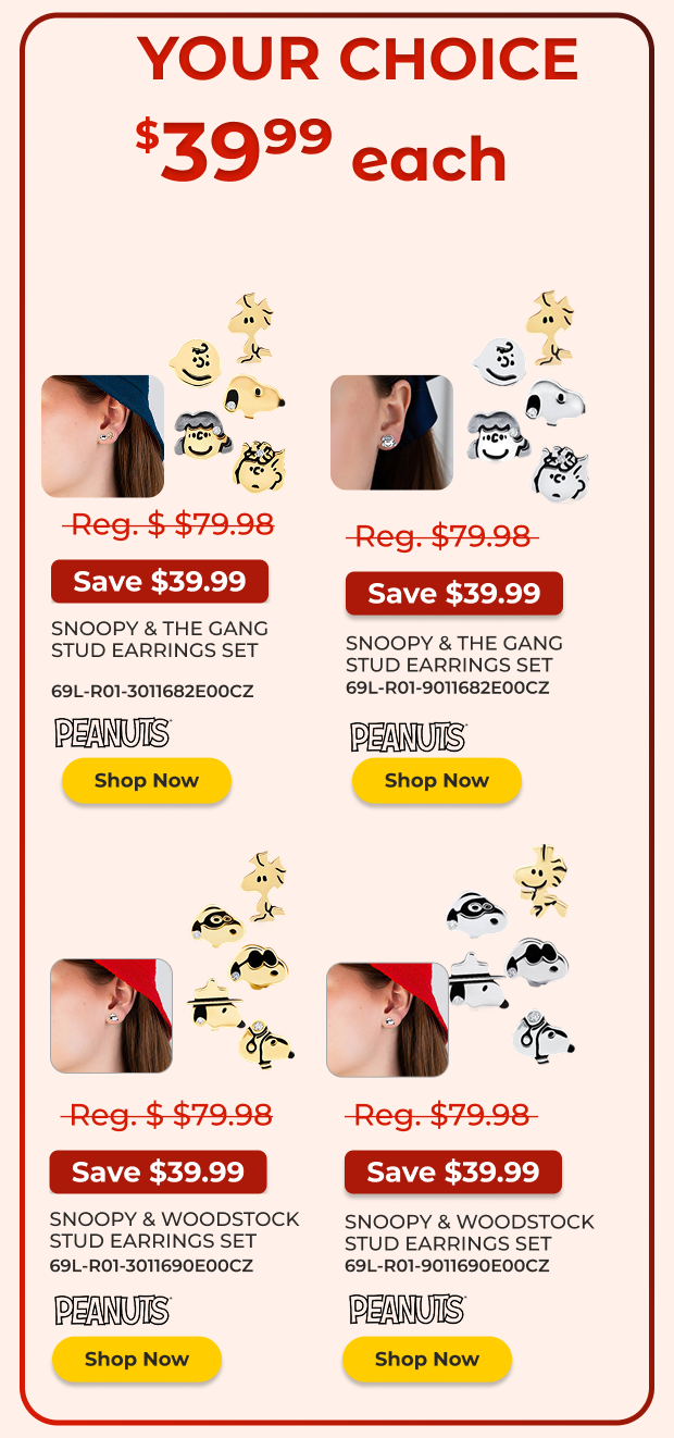 Snoopy Earrings