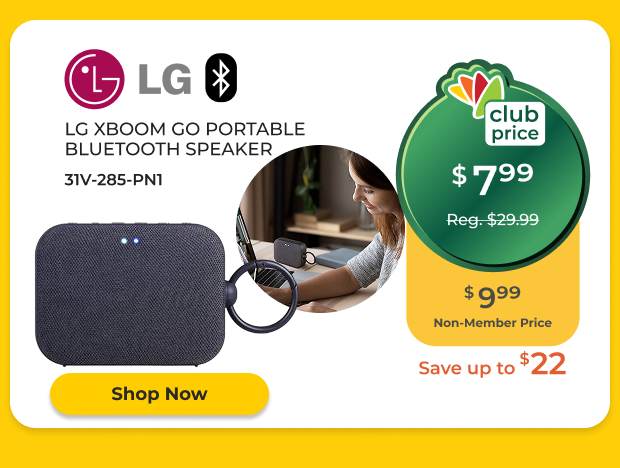LG XBOOM Go Portable BT Speaker