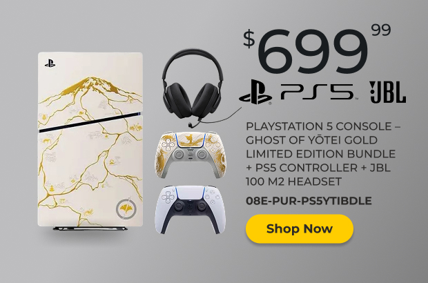 Playstation 5 Console Ghost of Yotei Gold Limited Edtion Bundle