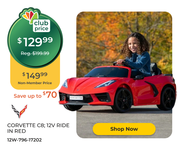Corvette 12V Ride-On Car