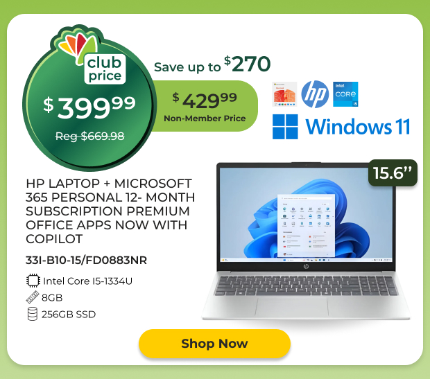 HP 15.6-inch Laptop