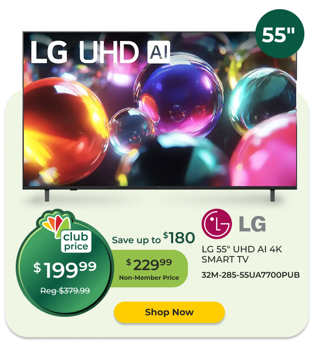 LG 55-inch UHD 4K Smart TV
