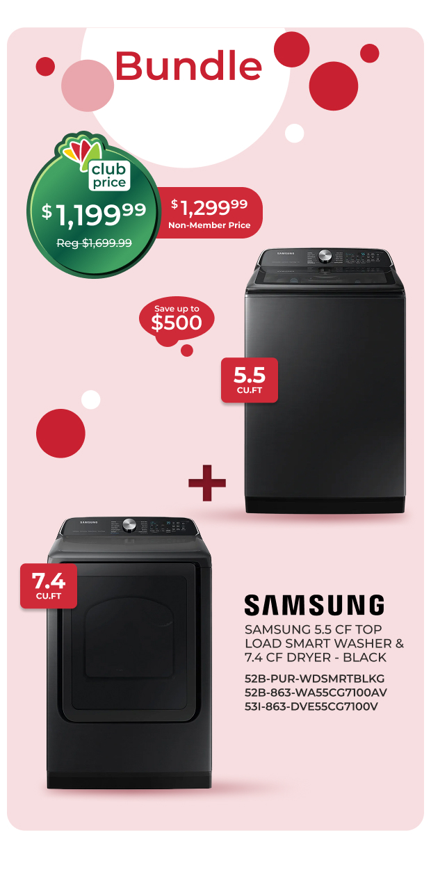 Samsung Washer & Dryer Bundle