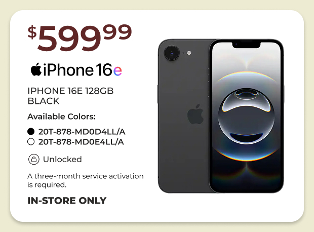 iPhone 16E 128GB